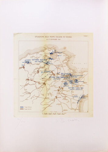 Situation Forces Opposed  in Tunisia  21, Nov, 1942 by Bettino Craxi, Print for Sale on Singulart
