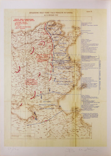 The State of Forces Opposed in Tunisia to 12, Gen., 1943 by Bettino Craxi, Print for Sale on Singulart