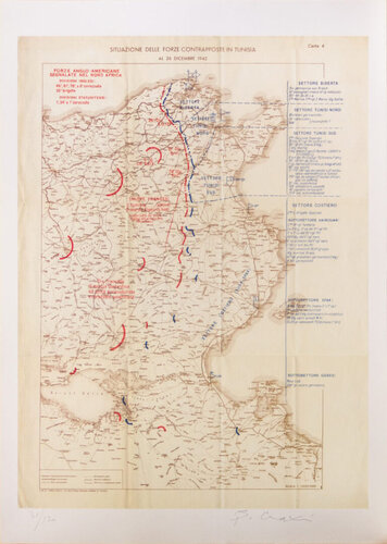 Situation Forces Opposed in Tunisia, 26, Dec, 1942 von Bettino Craxi, Druck kaufen auf Singulart