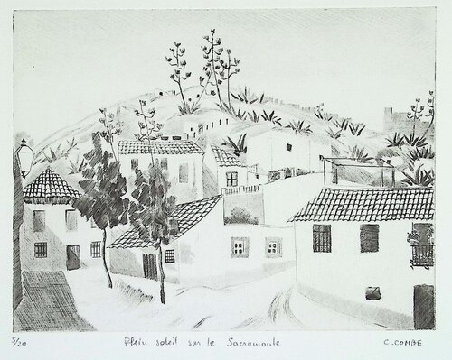 Plein soleil sur le Sacromonte von Camille Combe, Druck kaufen auf Singulart