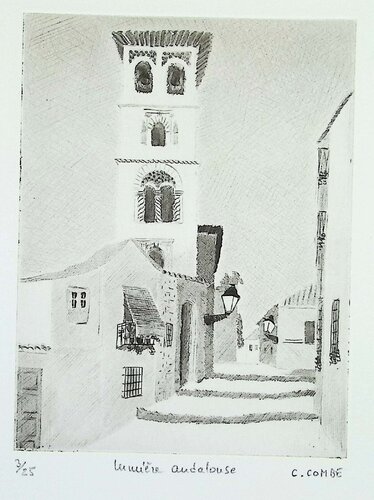 Lumière andalouse van Camille Combe, Afdruk te koop op Singulart