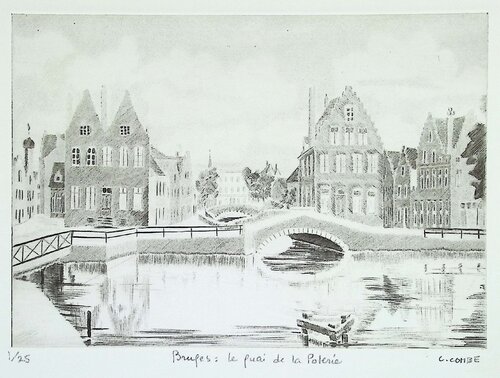 Bruges: Le quai de la Poterie Camille Combe