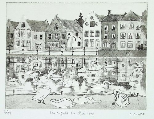 Les cygnes du quai long Camille Combe