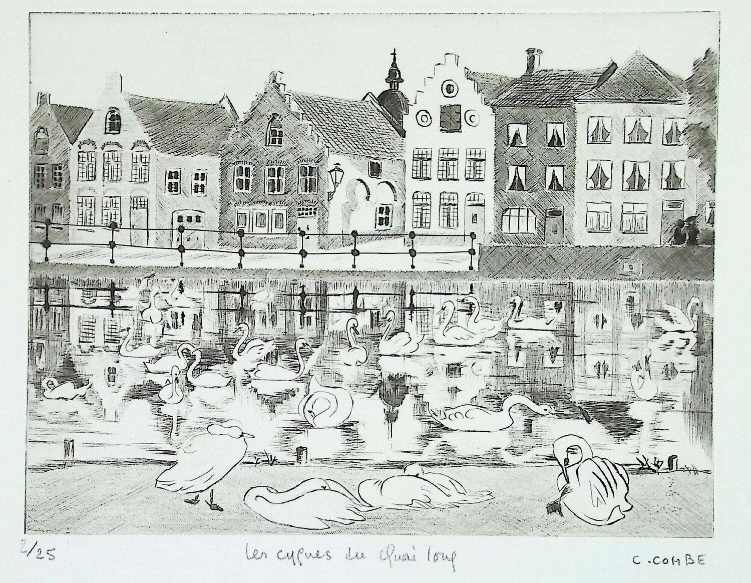 Les cygnes du quai long Camille Combe