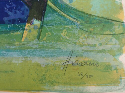 Normandie, les pommiers en fleur van Camille Hilaire, Afdruk te koop op Singulart