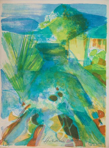 Rivière dans les Vosges (La Doller), Lithographie originale signée by Camille Hilaire, Print for Sale on Singulart