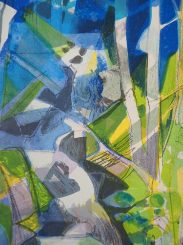 Torrent en forêt (La Largue), Lithographie originale signée by Camille Hilaire, Print for Sale on Singulart