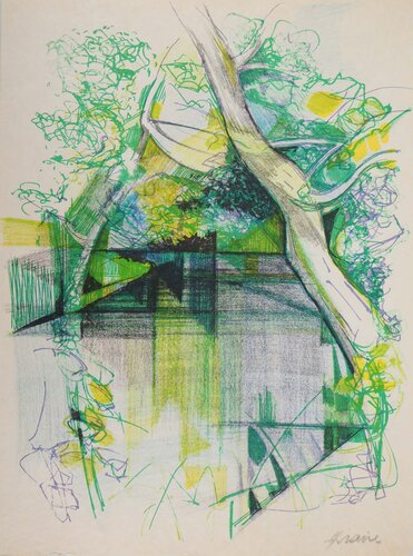 Printemps en Alsace, Lithographie originale signée by Camille Hilaire, Print for Sale on Singulart