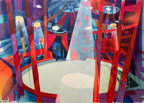 La piste de cirque von Camille Hilaire, Druck kaufen auf Singulart