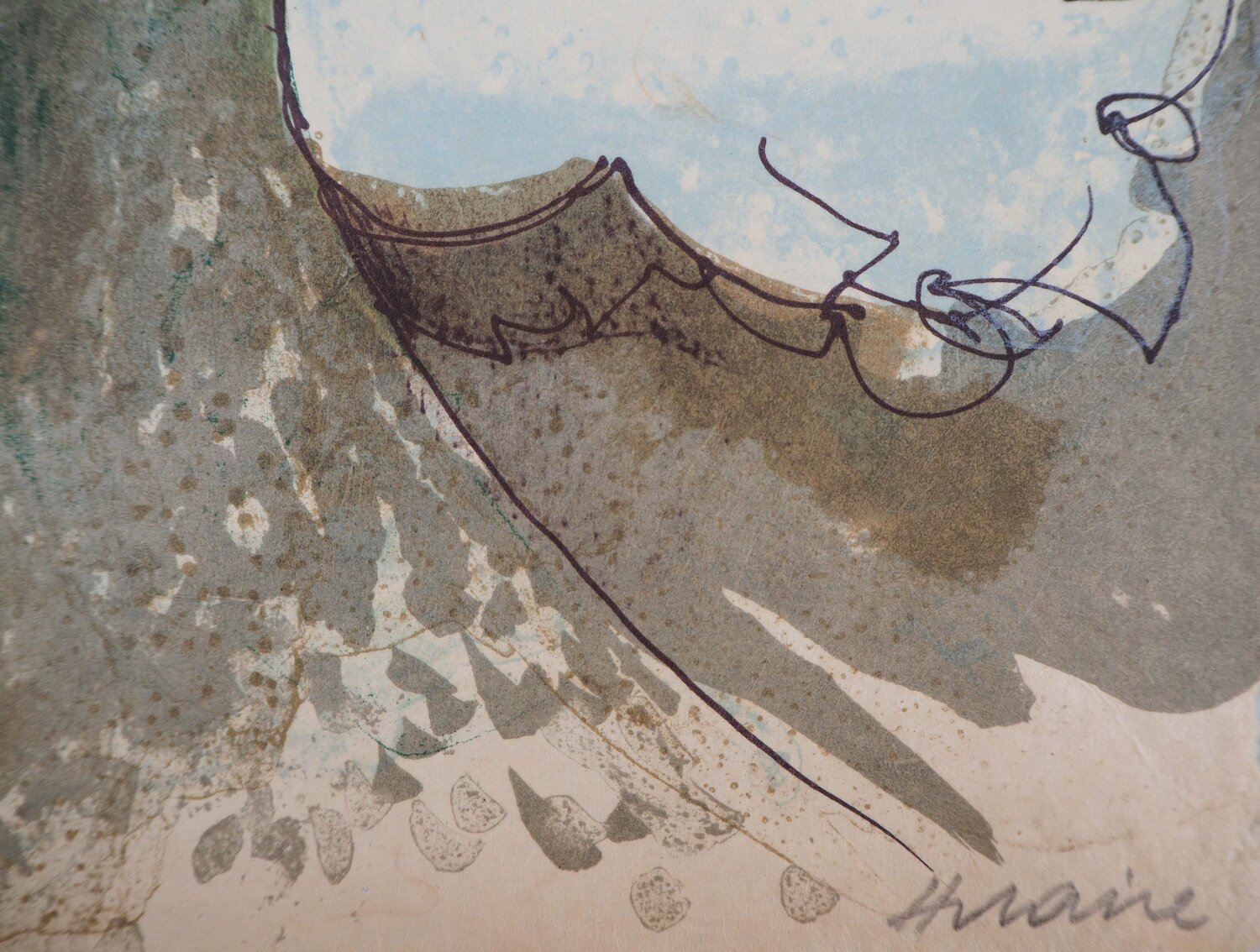 Torrent en hiver Camille Hilaire Stampa in vendita
