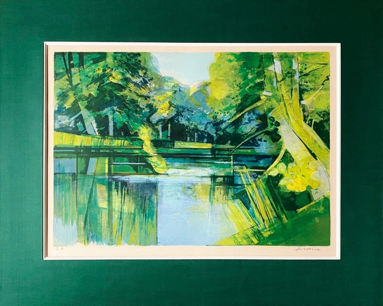 Bord de rivière Camille Hilaire Druck zu verkaufen
