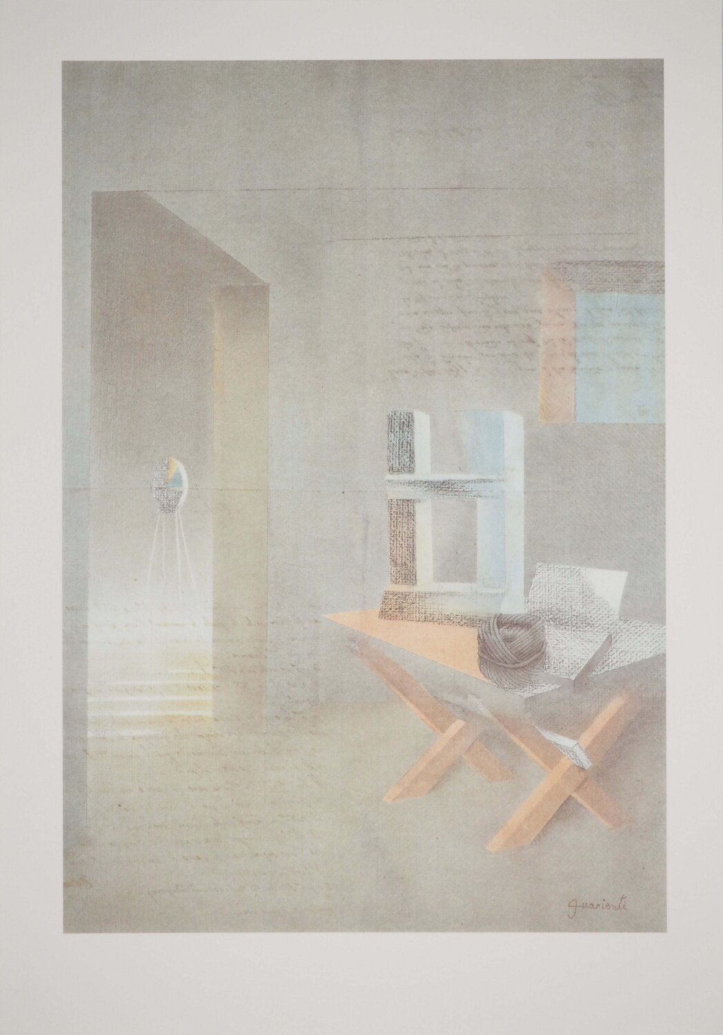 Scène d'intérieur Carlo Guarienti Impresión en venta