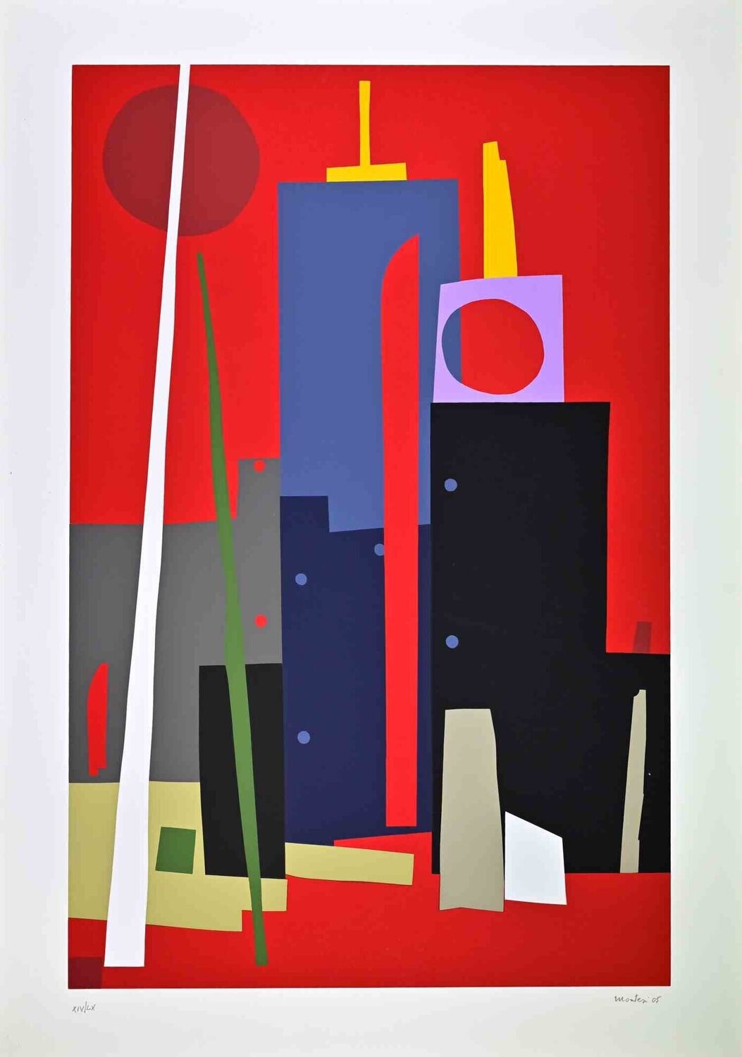 Abstract Composition Carlo Montesi