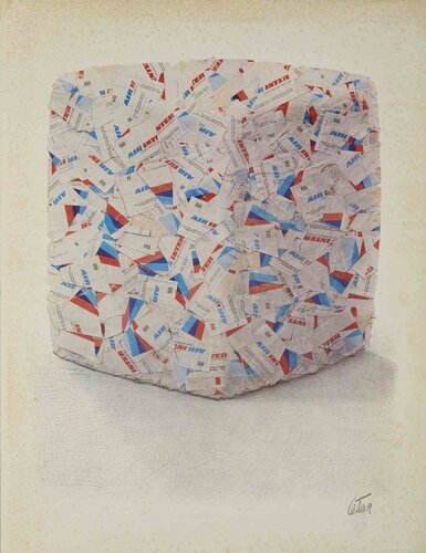 Compression of Airline Tickets by Cesar Baldaccini, Print for Sale on Singulart