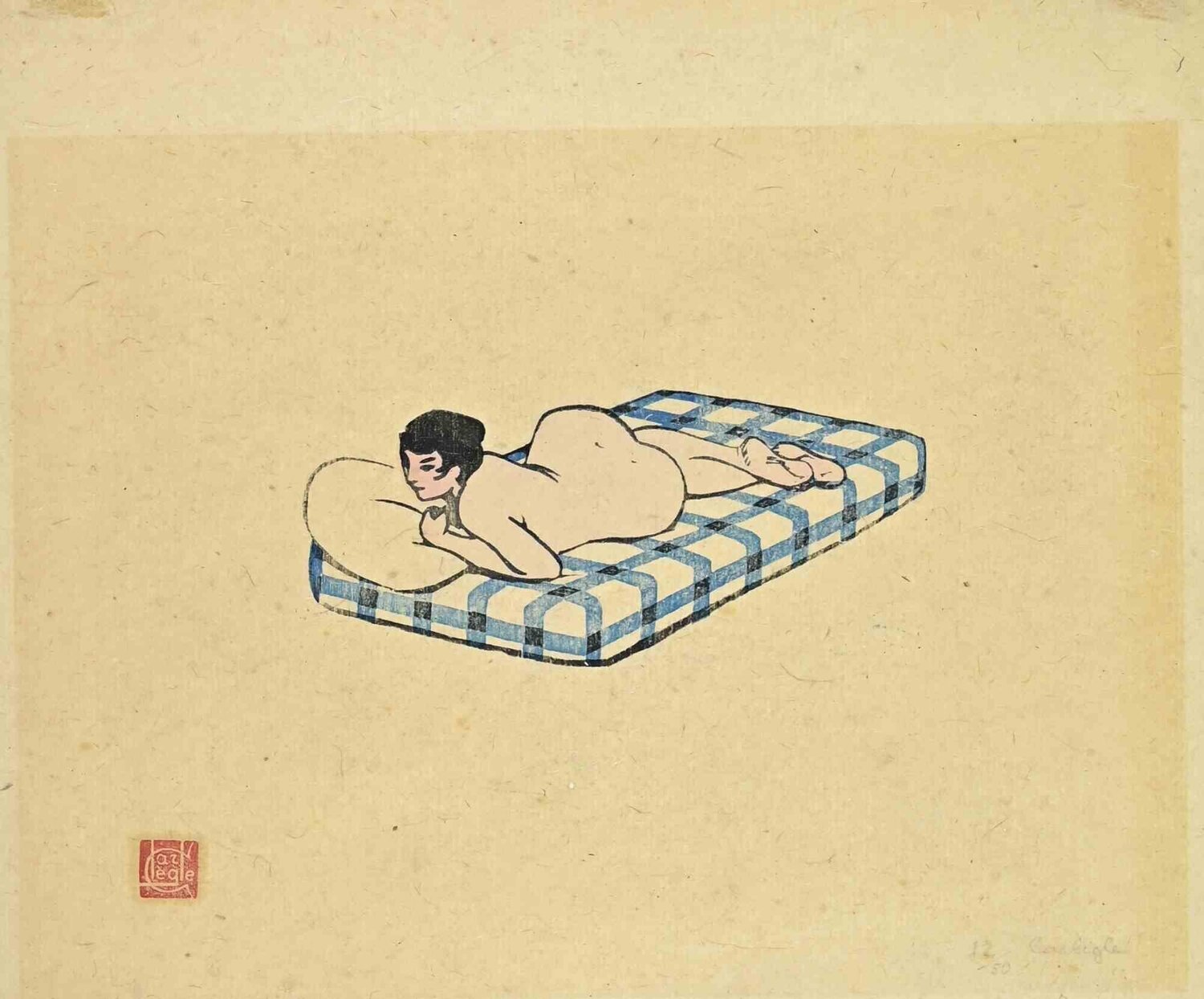 Nu Allongé Charles Egli