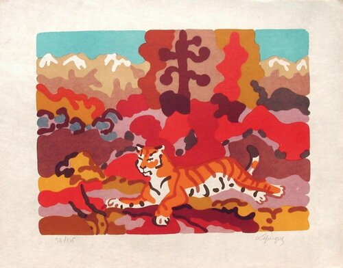 Asie  - La matinée d'un Seigneur by Charles Lapicque, Print for Sale on Singulart