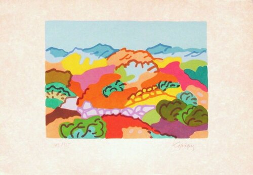 Grèce - Paysage Grec von Charles Lapicque, Druck kaufen auf Singulart
