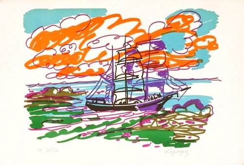 Bretagne - Le Terre-Neuvas von Charles Lapicque, Druck kaufen auf Singulart