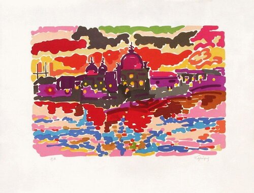 Italie Venise - La Salute von Charles Lapicque, Druck kaufen auf Singulart