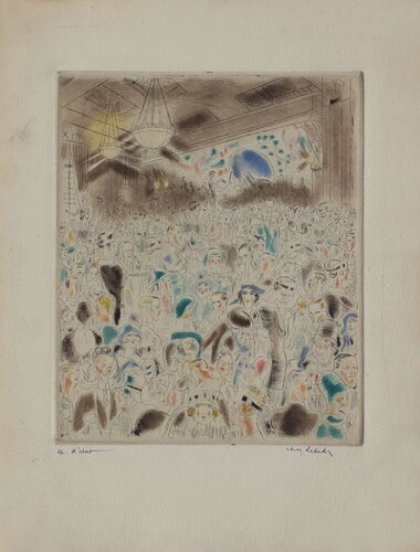 Rues et visages de Londres - Music Hall von Chas Laborde, Druck kaufen auf Singulart