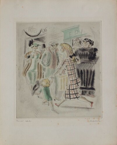 Rues et visages de Paris - Belleville von Chas Laborde, Druck kaufen auf Singulart