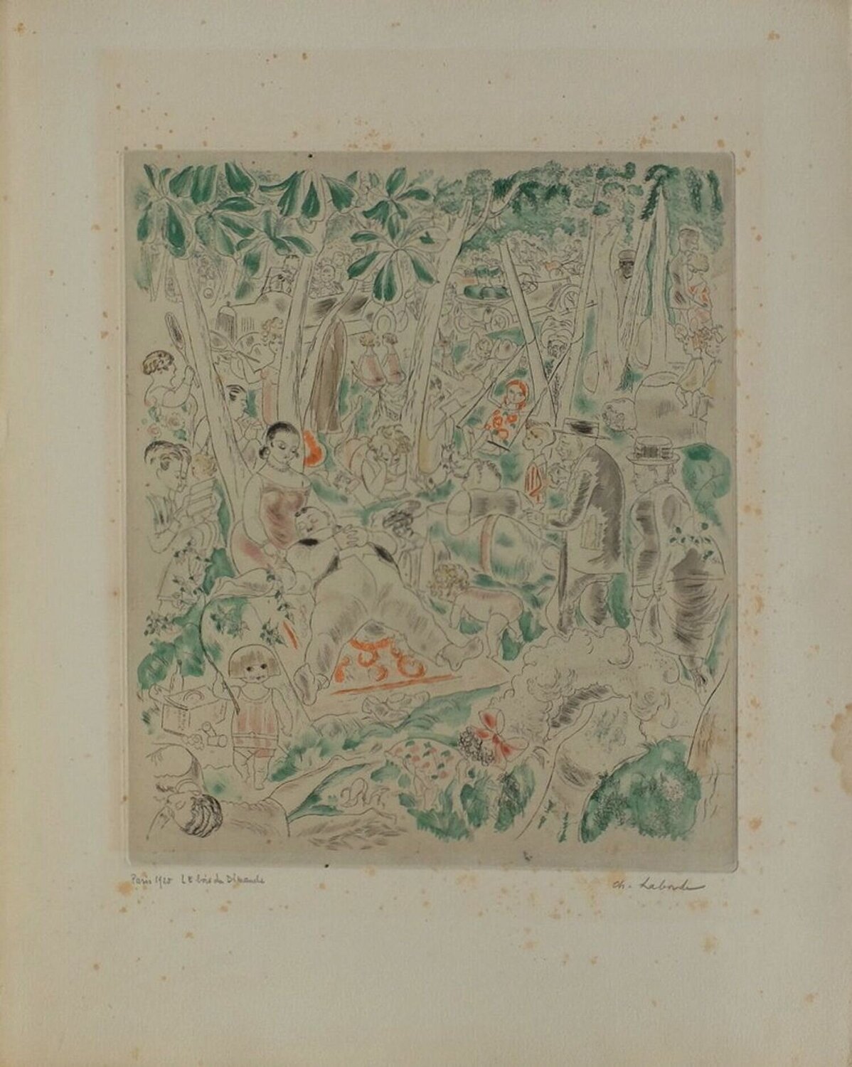 Rues et visages de Paris - Le bois du dimanche Chas Laborde