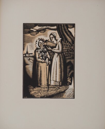 Les contes : Vieille femme et fée van Constant Le-Breton, Afdruk te koop op Singulart
