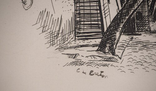 La gloire de Paris : Le Pont des Arts von Constant Le-Breton, Druck kaufen auf Singulart