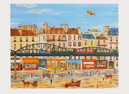 Paris - Le métro aérien par Dan Gandre, Édition en vente sur Singulart