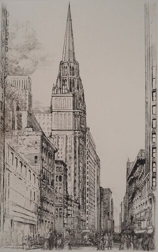 Rue animée à Chicago, c by Donald-Shaw MacLaughlan, Print for Sale on Singulart
