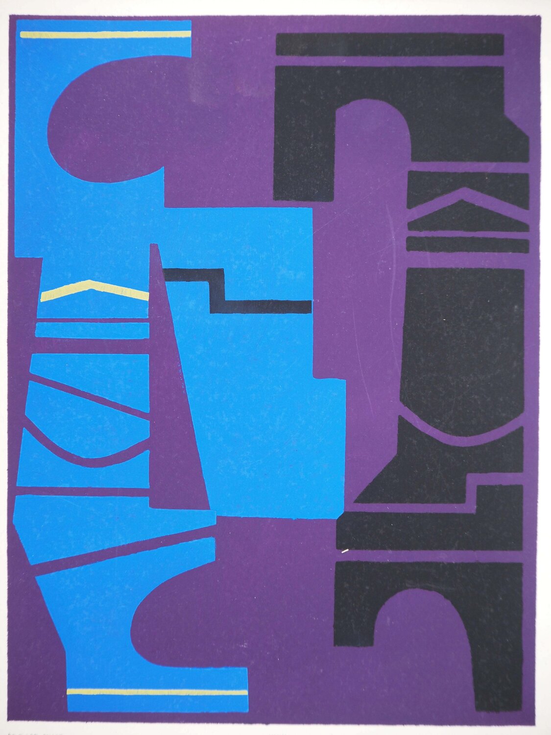 Projet de sculpture abstraite Edgar Pillet Druck zu verkaufen
