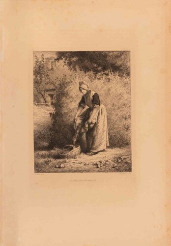  La Cueillette des Haricots by Edmond Hedouin, Print for Sale on Singulart