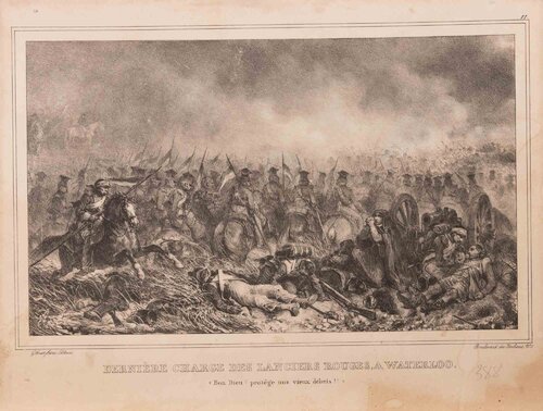 Dernière Charge des Lanciers Rouges à Waterloo by Édouard Detaille, 版畫 for Sale on Singulart