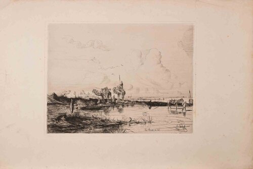 Le Borde du Nil by Edouard Dufeu, Print for Sale on Singulart