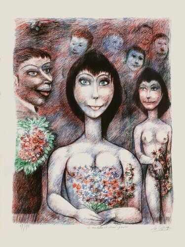 Les modèles et leur peintre von Edouard Goerg, Druck kaufen auf Singulart