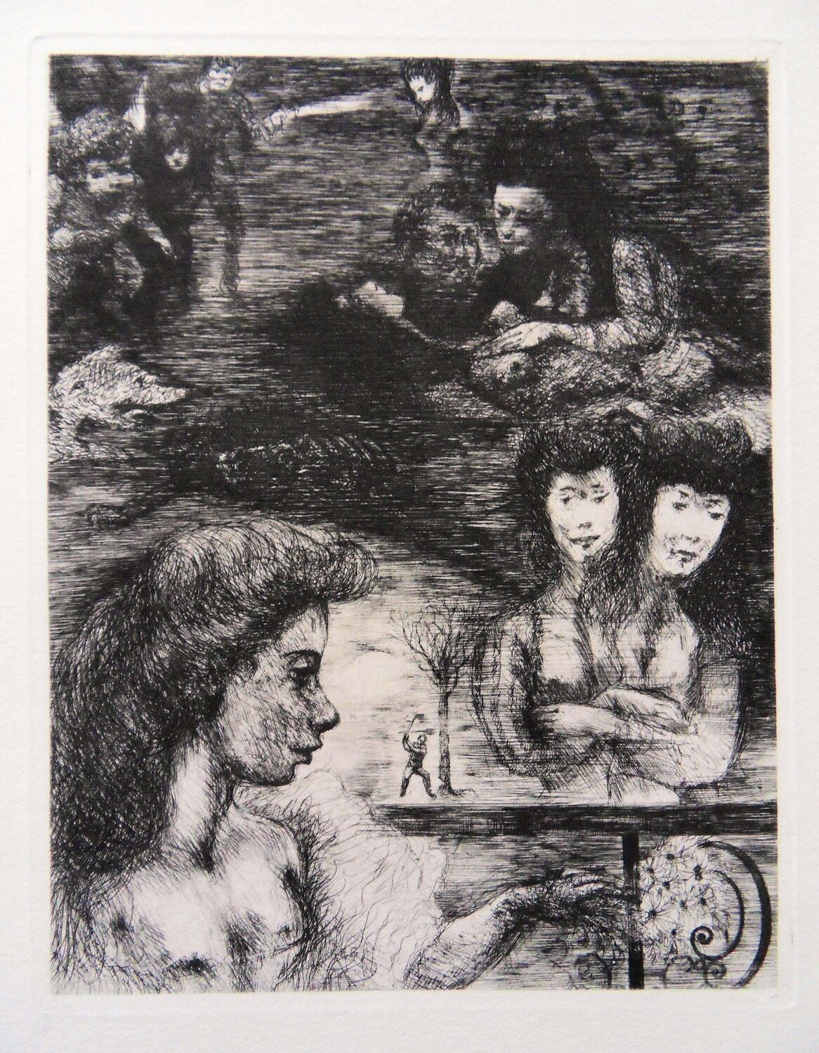 La belle des bois Edouard Goerg Print for sale