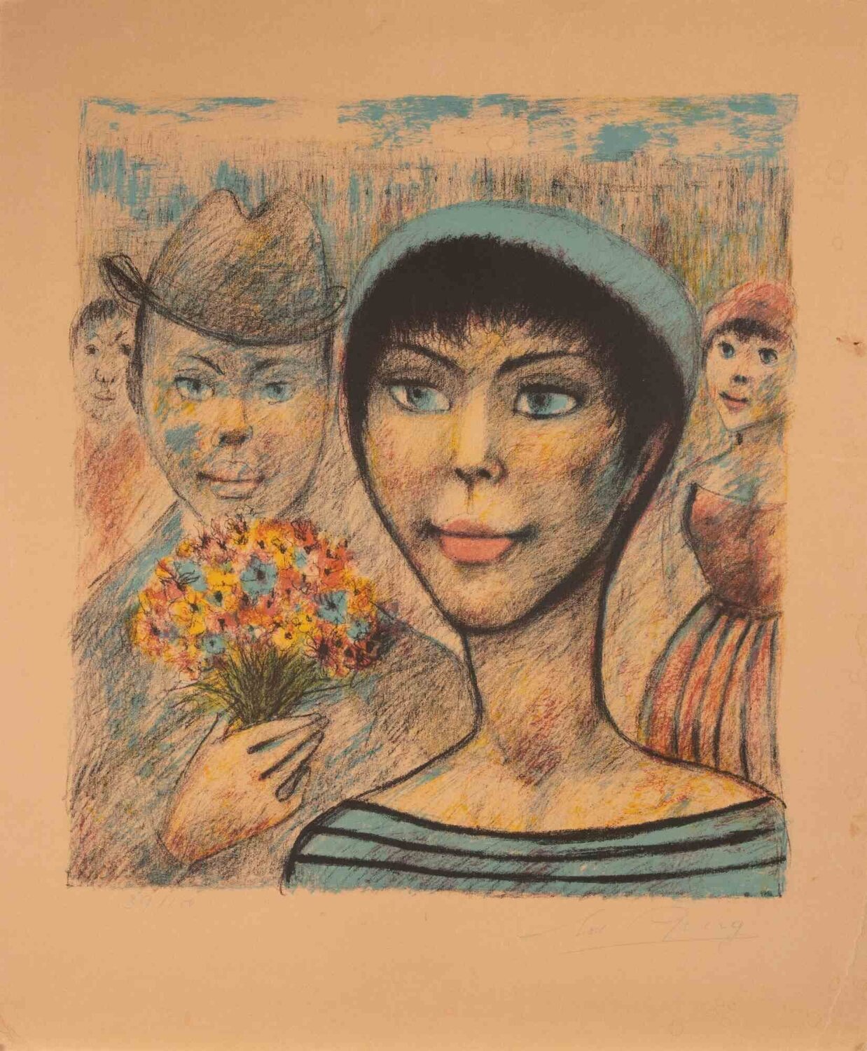  The Young Parisian Woman Edouard Goerg Druck zu verkaufen