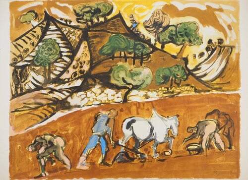Le labour à cheval Edouard Pignon
