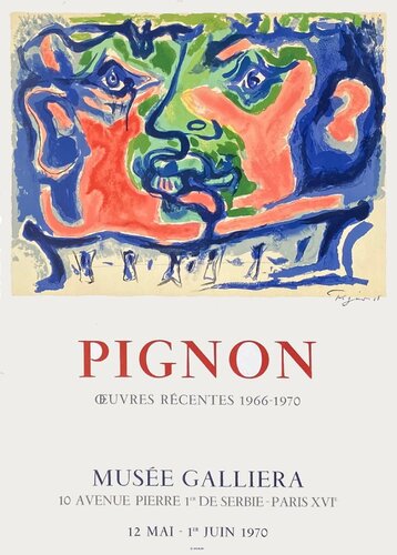 Expo 70 - Musée Galliéra von Edouard Pignon, Druck kaufen auf Singulart