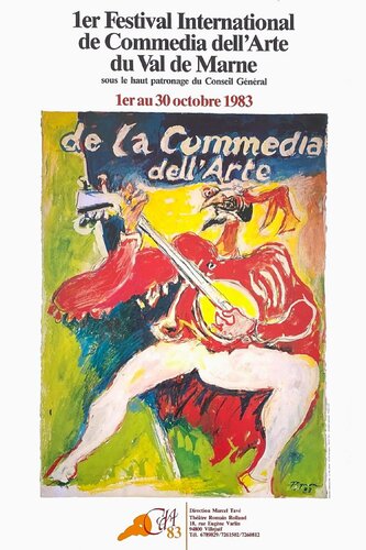 Expo 83 - Festival de Commedia del'Arte von Edouard Pignon, Druck kaufen auf Singulart