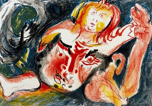 Man with Child  by Edouard Pignon, Print for Sale on Singulart