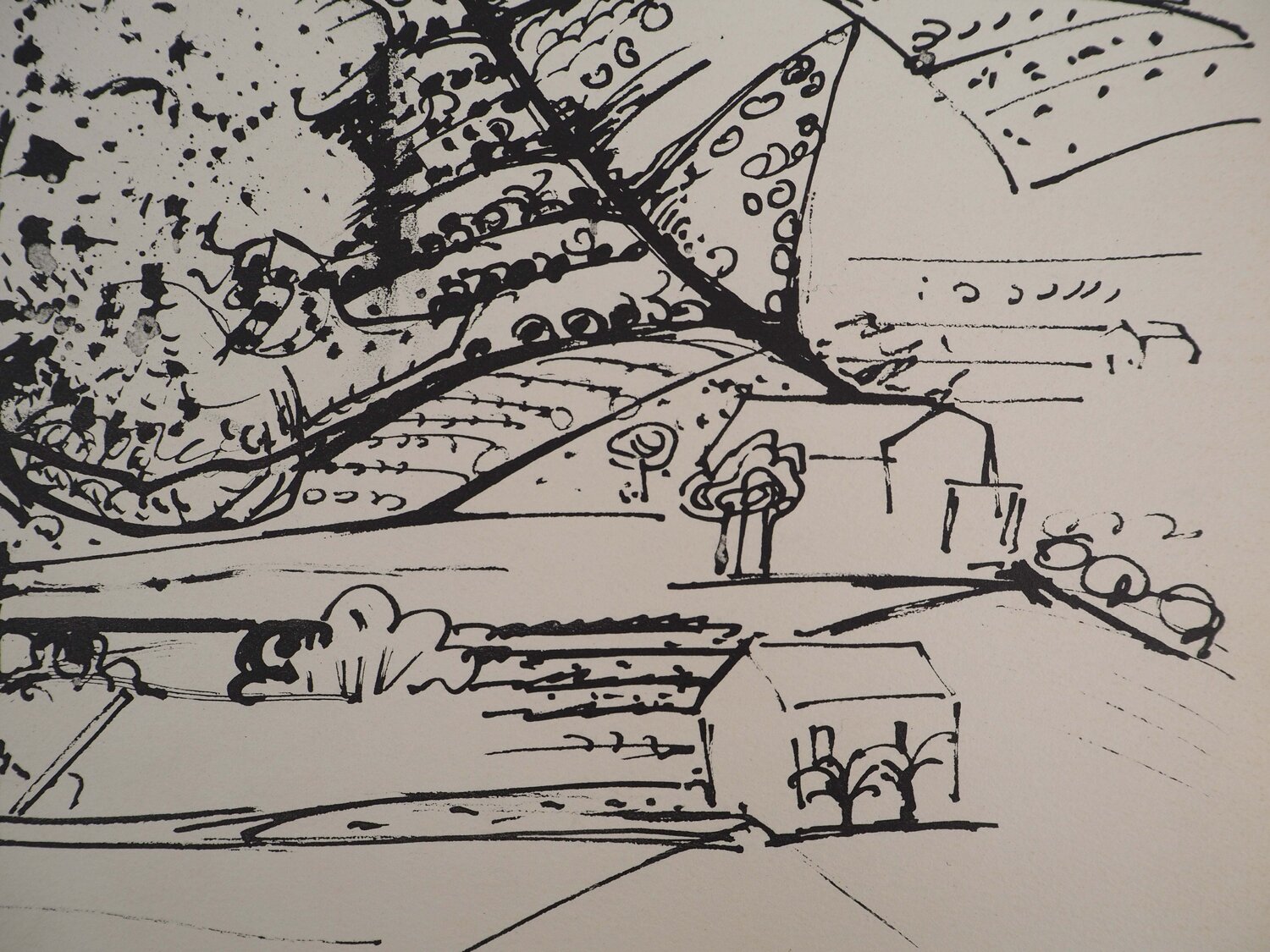 Les collines de Vallauris Edouard Pignon Stampa in vendita
