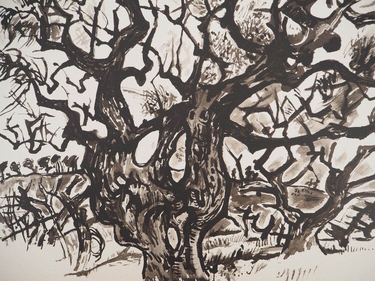 Le vieil arbre Edouard Pignon Stampa in vendita