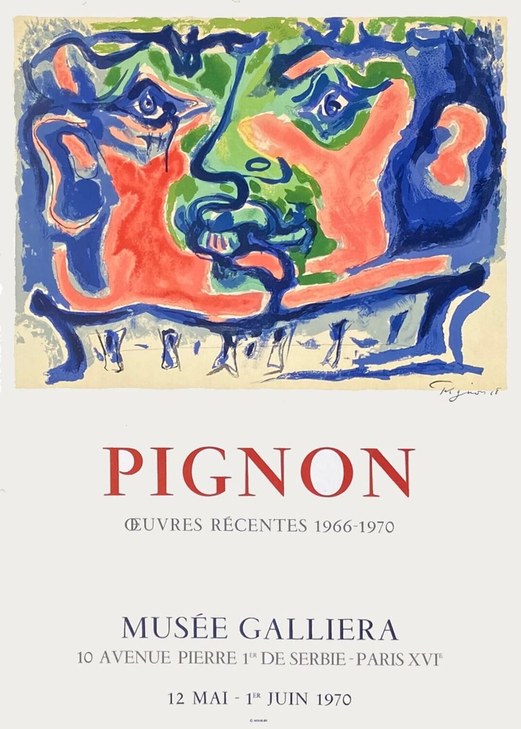 Expo 70 - Musée Galliéra Edouard Pignon Druck zu verkaufen