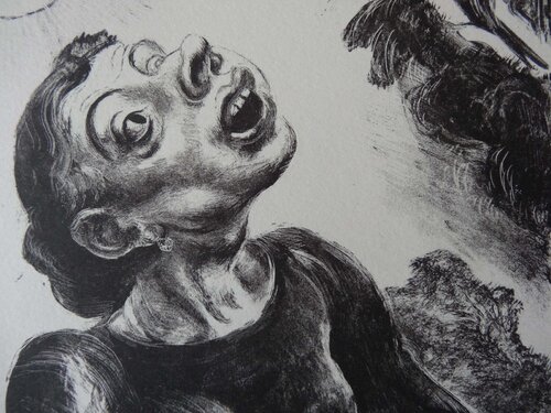 Femme à l'oiseau chanteur (Rosalie) by Edy Legrand, Print for Sale on Singulart