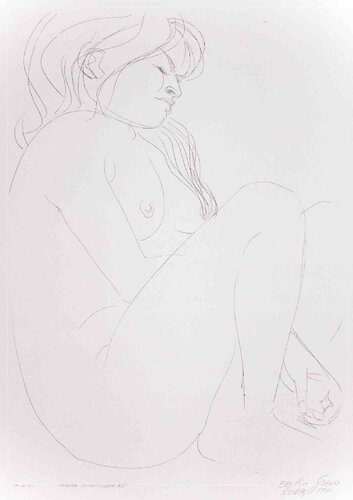 Crouched Woman de Emilio Greco, Impresión a la venta en Singulart