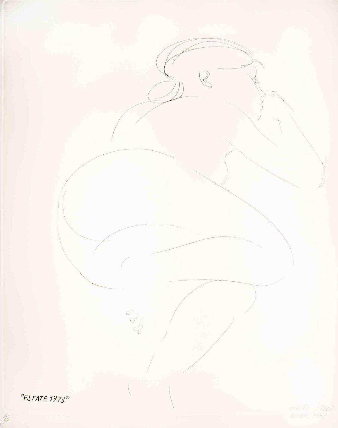 Estate 1973 Emilio Greco Impresión en venta