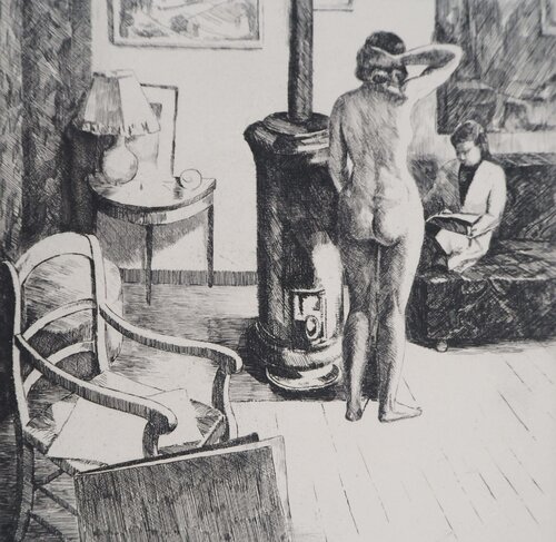 Modèle dans l'atelier van Eugene Corneau, Afdruk te koop op Singulart
