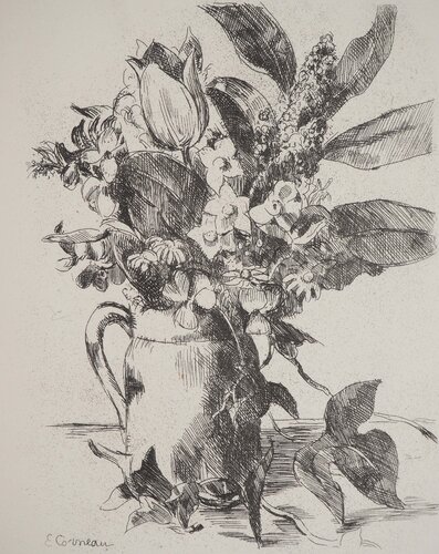 Bouquet à la Glycine by Eugene Corneau, Print for Sale on Singulart