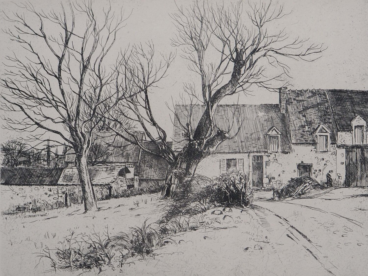 La ferme (La maison aux têtards) Eugene Corneau Druck zu verkaufen